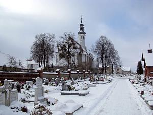 Cmentarz w zimową porą, styczeń 2009 r.