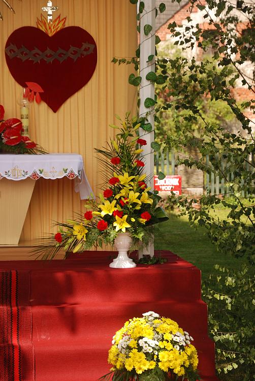 Ołtarz parafian Smolarni - detale